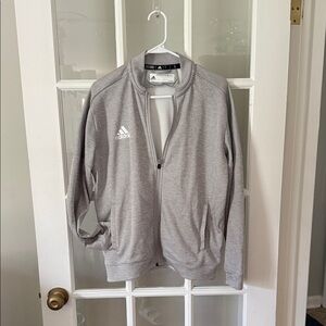 Me s Adidas Light Gray Track Jacket L